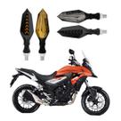 KIT 4 Setas Sequenciais Pisca de Led Modelo P43S Honda CB 500X 2010 2011 2012 2013 2014 2015
