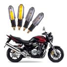 Kit 4 Setas Sequenciais Pisca de Led Universal Modelo P50S Moto CB 1300 Super Four 2016 2017 2018 2019 2020 2021