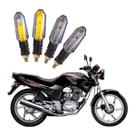 Kit 4 Setas Sequenciais Pisca de Led Universal Modelo P50S Moto CBX 200 2016 2017 2018 2019 2020 2021
