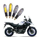Kit 4 Setas Sequenciais Pisca Led Universal Modelo P50S DL 650 V STROM 2013 2014 2015 2016 2017 2018 2019 2020 2021