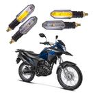 Kit 4 Setas Sequenciais Pisca Led Universal Modelo P50S Honda XRE 190 2004 2005 2006 2007 2008 2009 2010 2011 2012