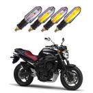 Kit 4 Setas Sequenciais Pisca Led Universal Modelo P50S Moto FAZER 600 FZ 2004 2005 2006 2007 2008 2009 2010 2011 2012