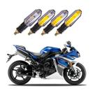 Kit 4 Setas Sequenciais Pisca Led Universal Modelo P50S Moto FZ1 2013 2014 2015 2016 2017 2018 2019 2020 2021