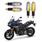 Kit 4 Setas Sequenciais Pisca Led Universal Modelo P50S Moto MT09 TRACKER 2004 2005 2006 2007 2008 2009 2010 2011 2012