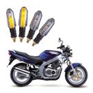 Kit 4 Setas Sequenciais Pisca Led Universal Modelo P50S Suzuki GS 500 2013 2014 2015 2016 2017 2018 2019 2020 2021