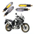 Kit 4 Setas Sequenciais Pisca Led Universal Modelo P50S XL 700 TRANSALP 2013 2014 2015 2016 2017 2018 2019 2020 2021