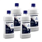 Kit 4 Shampoo Clorexidina Antisséptico Antisseborreico Antiqueda Dermatites Infecções de Pele Cães e Gatos