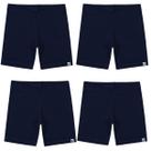 Kit 4 Short Infantil Bermuda Ciclista Escolar Cotton Fakini