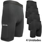 Kit 4 Short Térmico Ciclista Com Bolso Segunda Pele Proteção UV Meia Coxa Kit 4 Short Térmico Ciclista Com Bolso Segunda Pele Proteção UV Meia Coxa