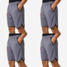 Kit 4 Shorts Bermuda Masculina Dry Fit Esportiva Leve com Bolsos Academia Dia a Dia
