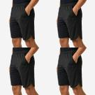 Kit 4 Shorts Bermuda Masculina Dry Fit Esportiva Leve com Bolsos Academia Dia a Dia