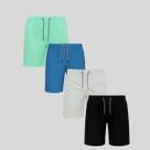 Kit 4 Shorts Infantil Tactel Masculino com Cós Elástico e Cordão Conforto e Estilo para o Dia a Dia