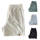 Kit 4 Shorts Mauricinho Plus Size Fio Tinto Linho 3 Bolsos