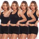 Kit 4 Shorts Sunkini Regulagem Empina Bumbum Calcinha Bionda