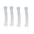 Kit 4 Sifão Sanfonado Flexível Multiuso Universal Branco