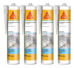 Kit 4 Sikasil Silicone Neutro Para Piscinas 401 Transparente 280ml
