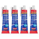 Kit 4 Silicone Acético Vedação Vedatudo 50g Incolor Dryko