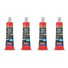 Kit 4 Silicone Alta Temperatura Acético Automotivo Forno Dryko 50g