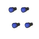 Kit 4 sinaleiro led 22mm 24v azul lukma