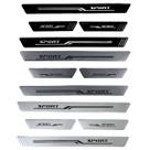 Kit 4 Soleiras de Porta Carro Esportiva Universal Todas As Marcas