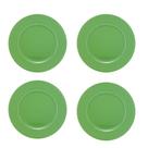 Kit 4 Sousplat Lugar Americano Lyor Plástico Verde 33cm Kit 4 Sousplat Lugar Americano Lyor Plástico Verde 33cm