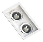 Kit 4 Spot Embutir Multi Recuado Saveenergy 2 Dicroica Duplo com Lampada
