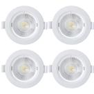 Kit 4 Spot Embutir Taschibra Alltop Redondo Led 3W 4000K