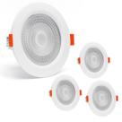Kit 4 Spot LED Branco Frio 6500K 7W Embutir Redondo Bivolt Iluminação Direcionável Kit 4 Spot LED Branco Frio 6500K 7W Embutir Redondo Bivolt Iluminação Direcionável
