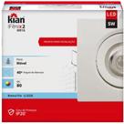 Kit 4 Spot Led Embutir 5w Quadrado 9x9cm Branco Frio Bivolt