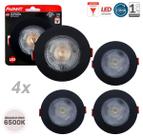 Kit 4 Spot Led Embutir Direcionável Redondo Quente Frio Kit 4 Spot Led Embutir Direcionável Redondo Quente Frio