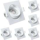 Kit 4 Spot LED Quadrado 3W Direcional Bivolt 3000K Iluminação moderna e aconchegante