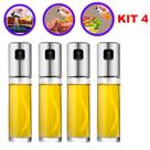 Kit 4 Spray Borrifador Azeite Vinagre Vidro 100ml