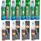 Kit 4 Spray Para Massagem Icerelief 120ml + 4 Spray Peixe Elétrico 120ml