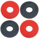 KIT 4 Strap Block trava correia guitarra VERMELHA E PRETA