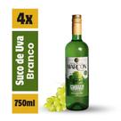 Kit 4 Suco de Uva Branco Niágara Marcon 100% Natural 750ml Kit 4 Suco de Uva Branco Niágara Marcon 100% Natural 750ml