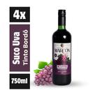 kit 4 Suco de Uva Tinto Bordô Marcon 100% Natural 750ml