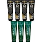 Kit 4 Super Gel 30 Ervas 150g + 3 Pomada Massageadora Fisiofort 150g