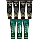 Kit 4 Super Gel 30 Ervas 150g + 3 Pomada Massageadora Fisiofort 150g