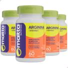 Kit 4 Suplemento Alimentar Arginina Vitamina C Multivitamínico 240 Cápsulas Comprimidos 100 Pura Pó