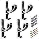 Kit 4 Suporte De Parede Capacete + Bolsas Pendurar Parafusos