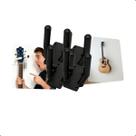 Kit 4 Suporte De Parede Para Violão e Guitarra Universal Em Plástico Resistente Com Fixação Por Parafuso -