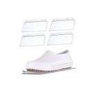 Kit 4 Suporte Expositor Para Calçados Loja Sapatos Tênis Organização Transparente Retangular