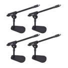 Kit 4 Suporte Microfone Mesa Bumbo Amplificador Metal IBOX