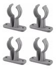 Kit 4 Suporte Porta Remo Alto Cinza Barco Lancha Caiaque Kit 4 Suporte Porta Remo Alto Cinza Barco Lancha Caiaque