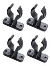 Kit 4 Suporte Porta Remo Alto Preto Barco Lancha Caiaque