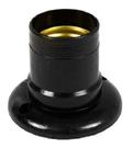 Kit 4 suporte soquete para lampada universal fixo e27 preto/branco
