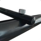Kit 4 Suporte Varão Suiço Wave Palito 19 E 28mm Alumínio Fita deslizante Suisso instalação