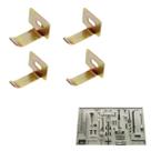 Kit 4 Suportes Gancho Horizontal Multiuso P/ Painel De Ferramentas Opções: 30mm/55mm/85mm Kit 4 Suportes Gancho Horizontal Multiuso P/ Painel De Ferramentas Opções: 30mm/55mm/85mm