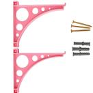Kit 4 Suportes Mão Francesa em Plástico Reforçado Cantoneiras para Prateleiras de 15 a 30cm Suporta até 25kg Leve, Resistente e Fácil de Instala