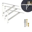 Kit 4 Suportes Mão Francesa para Prateleira 30 cm + kit Instalação Kit 4 Suportes Mão Francesa para Prateleira 30 cm + kit Instalação
